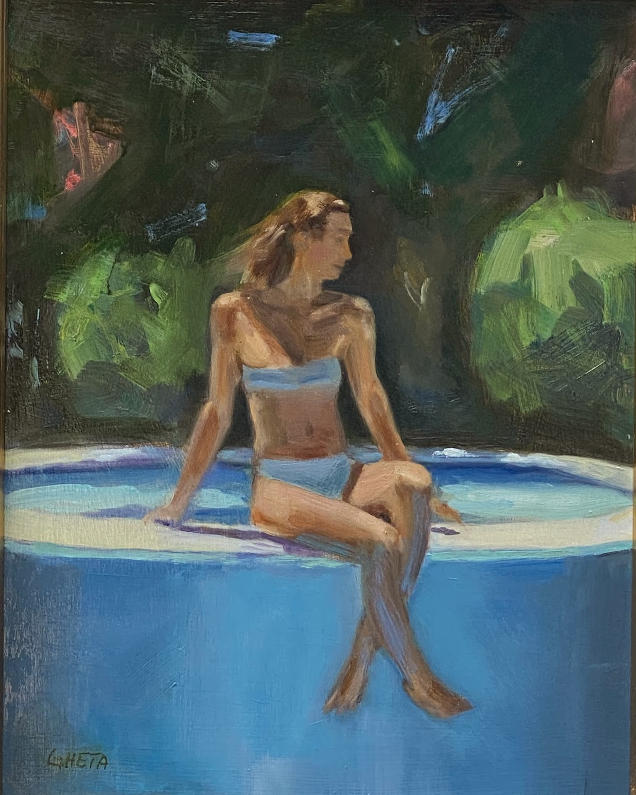 Quiet Moment at the Pool