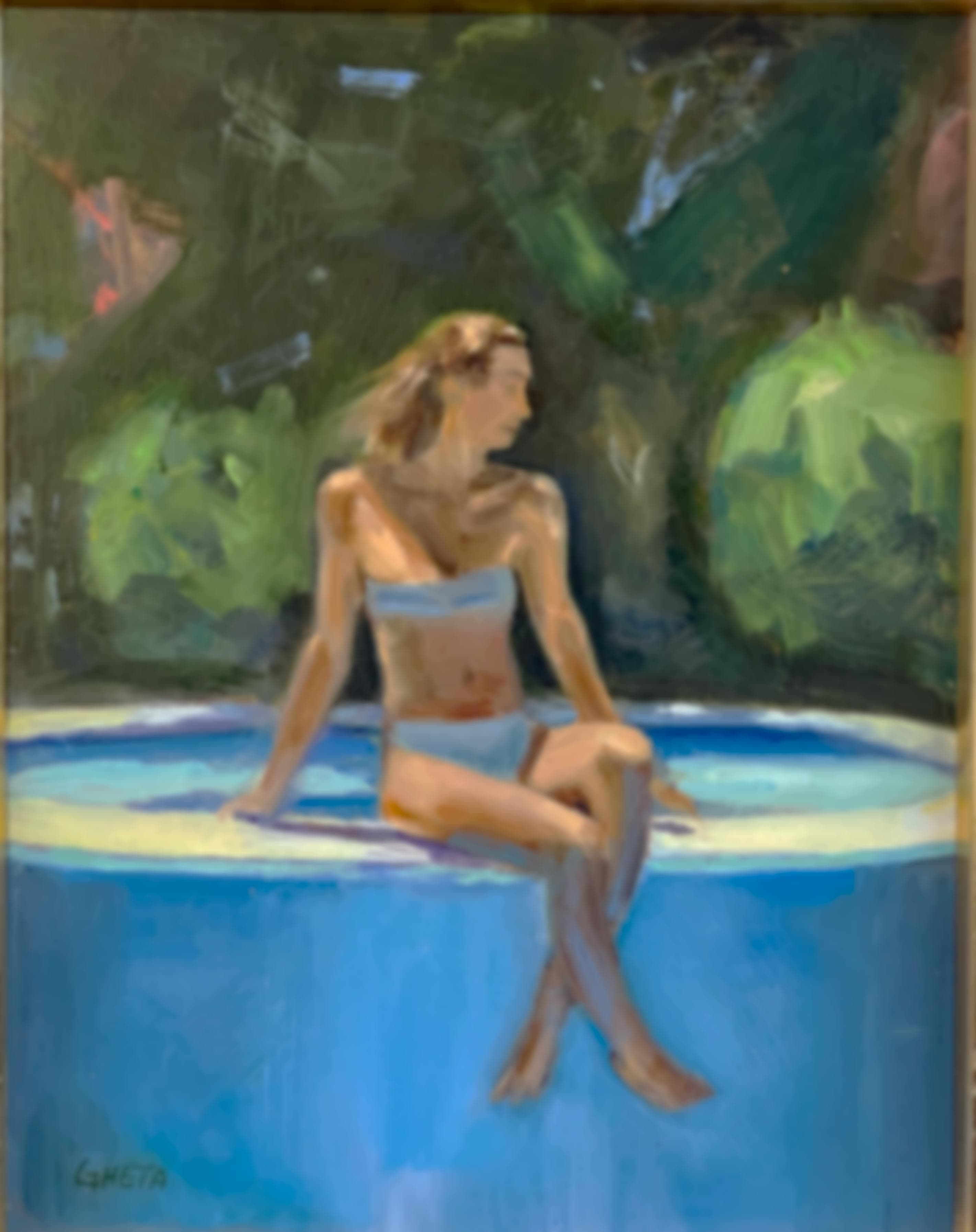 Quiet Moment at the Pool
