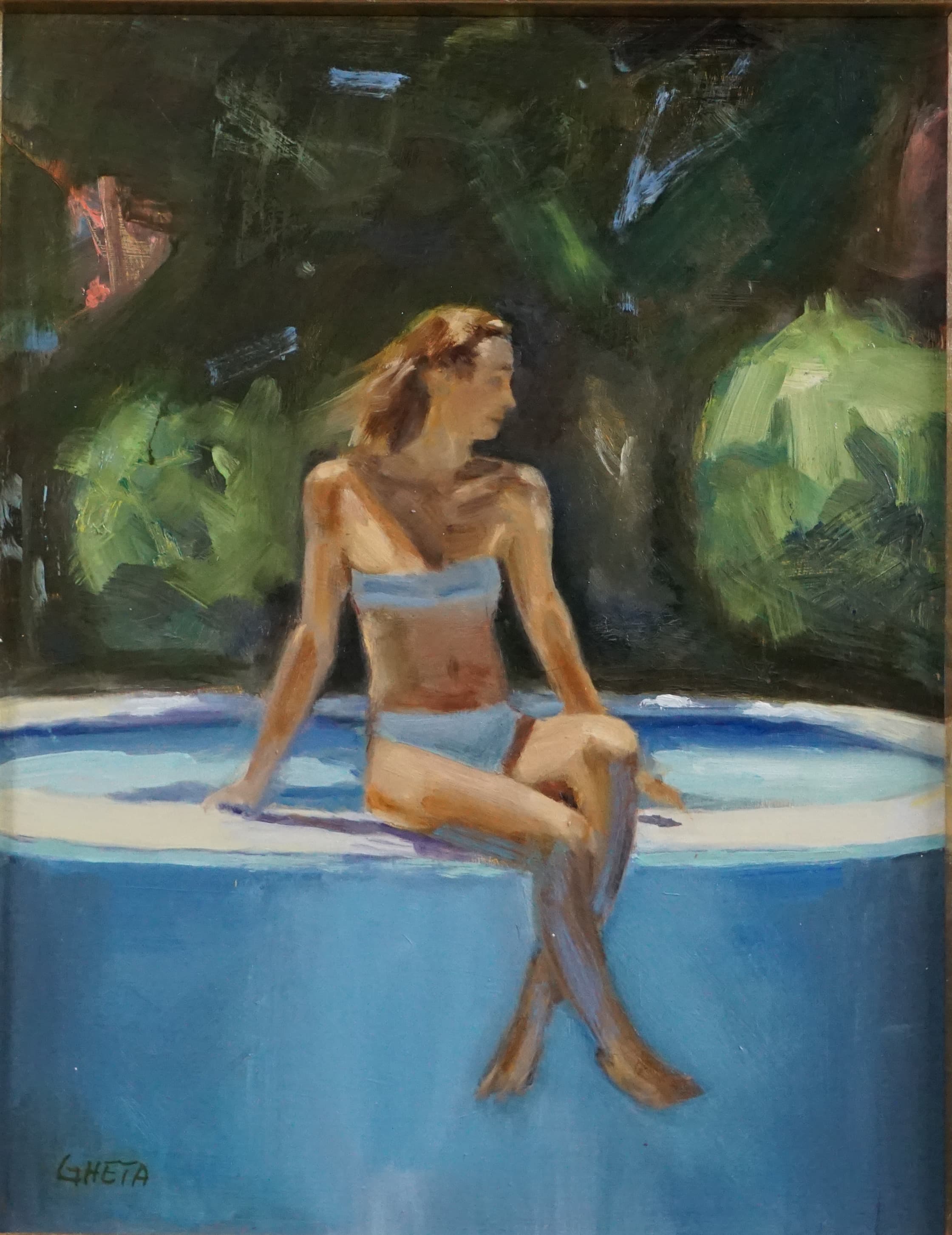 Quiet Moment at the Pool